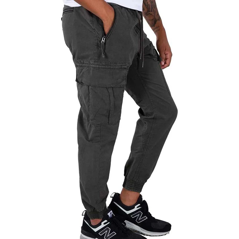 Alpha Industries Men's Ripstop Jogger Casual Trousers Black