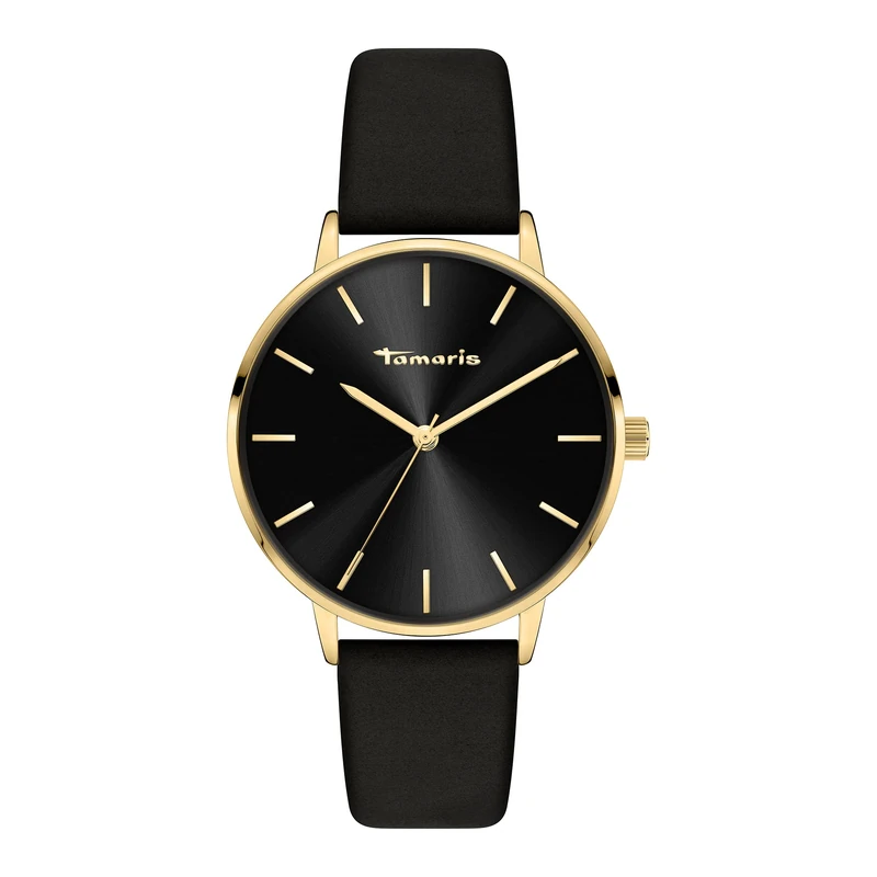 Tamaris Watch, Gold/Black, 36 mm, Modern