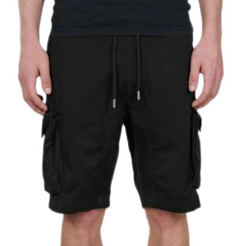 Alpha Industries Cotton Twill Jogger Men's Shorts Black - Image 1