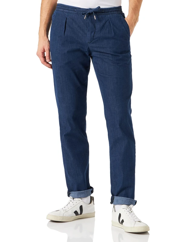 Hackett London Men's Jogger Trousers, Denim (Denim), 28W/32L