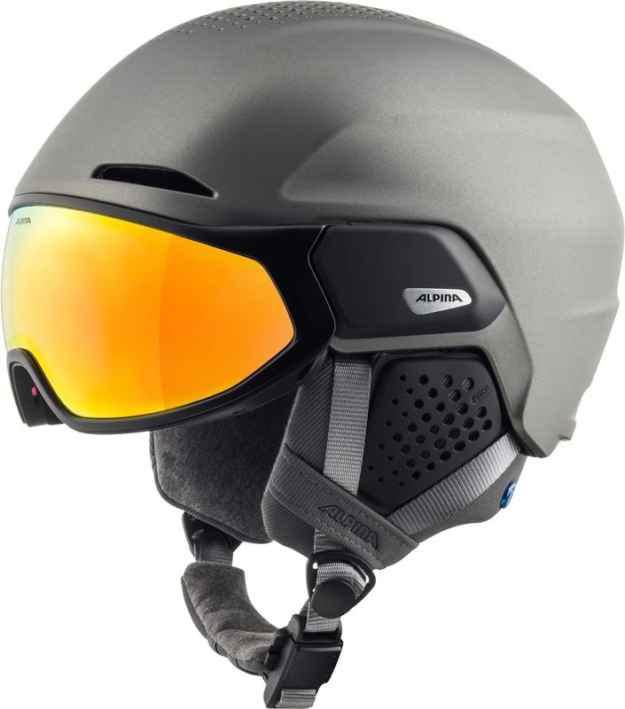 ALPINA Unisex - Adult, ORO QV MIPS ski helmet, gunmetal matt, 51-55 cm