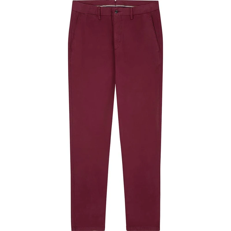 Hackett London Men's Texture Chino Shorts, Zinfandel, 32W/34L - Image 1
