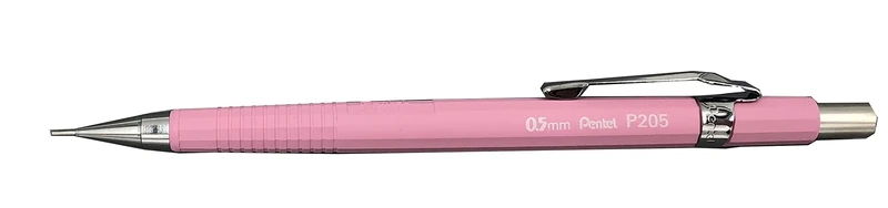 Pentel P200 Series Pastel Range Technical Mechanical Pencils 0.5mm Pastel Pink Body Pack of 12
