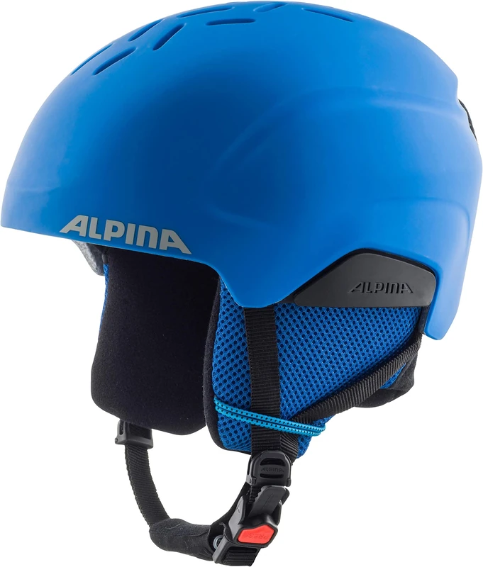 ALPINA Unisex - Children, PIZI ski helmet, blue matt, 46-51 cm