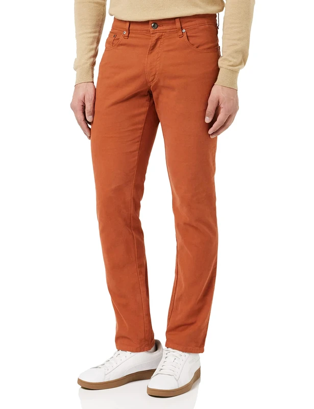 Hackett London Men's Trousers, Orange (Picante), 33 W/32 L