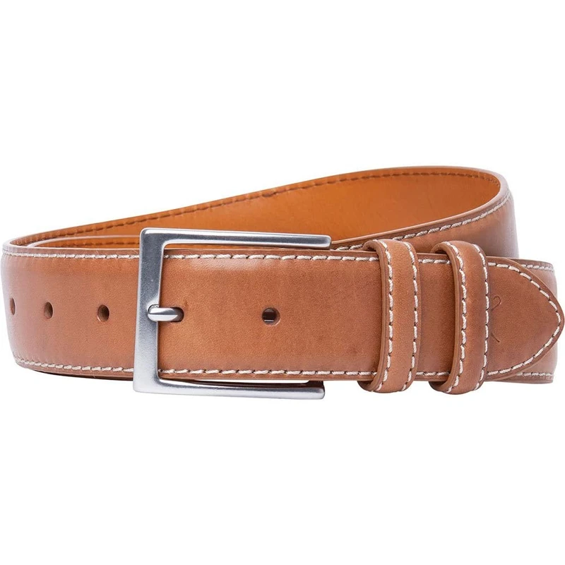 HACKETT LONDON Men's Pull Cont STI FE Belt, TAN, 30