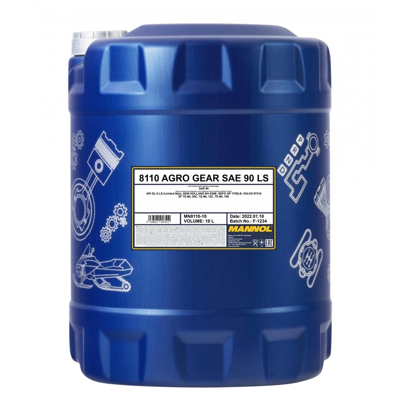 MANNOL Agro Gear 90 LS 10 Litre Yellow-Brown