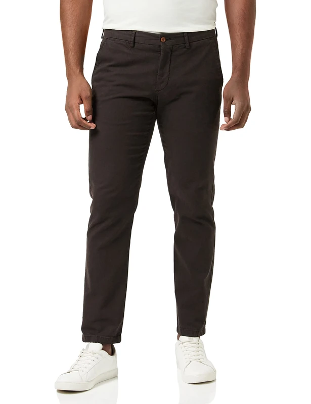 HACKETT LONDON Men's Texture Chino Shorts, Ganache, 33W/30L