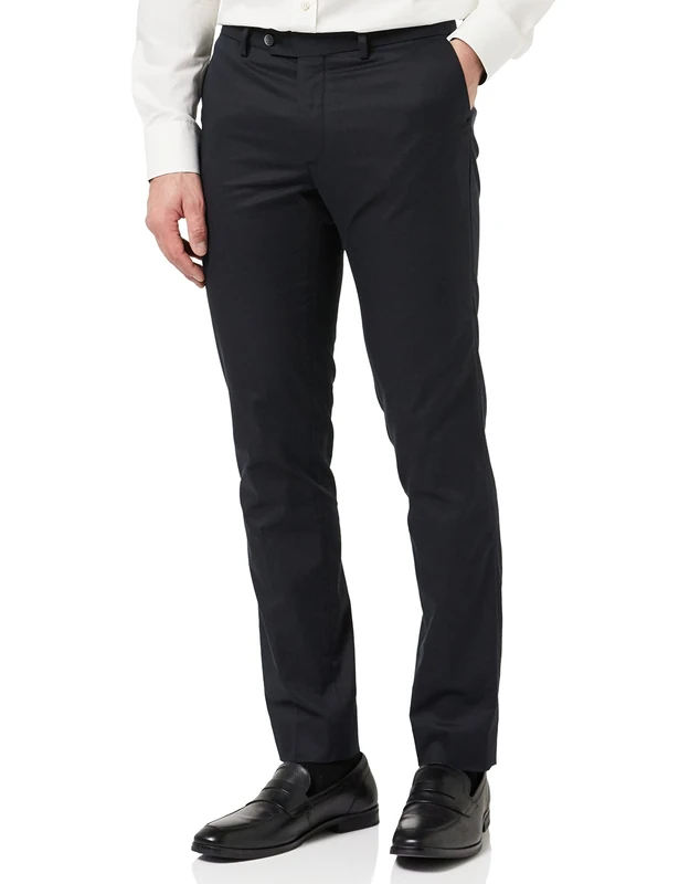 Hackett London Men's Blazer Chino Trousers, Black (Black), 40 W/32 L
