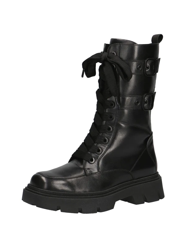 CAPRICE Women's Black Nappa Leather Ankle Boots - 6 UK