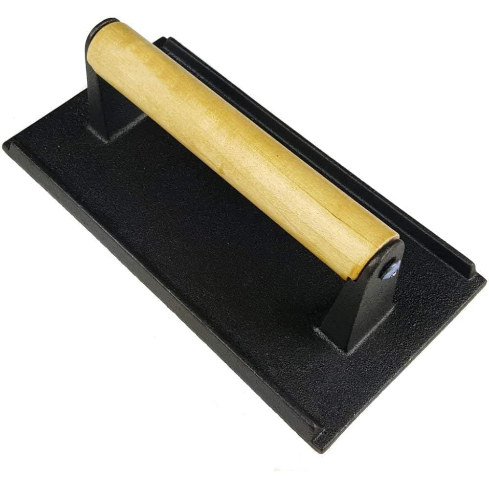 BarBits Cast Iron Steak Weight - BBQ Hamburger Bacon Heavy Duty Press Grill Press