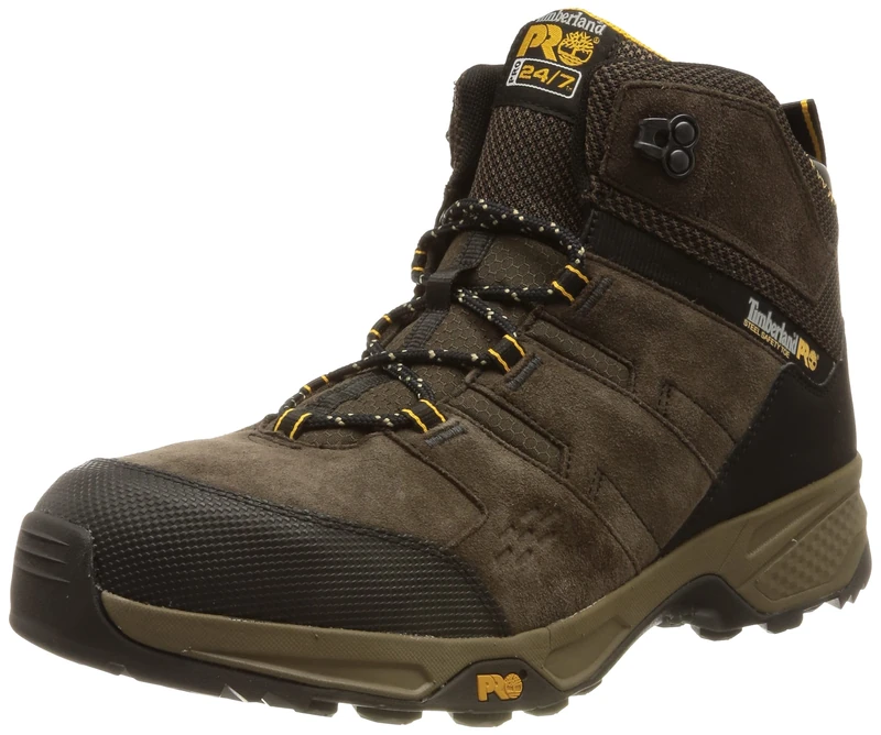 Timberland Pro Men Switchback LT Composite Toe Waterproof Work Boots BROWN 45