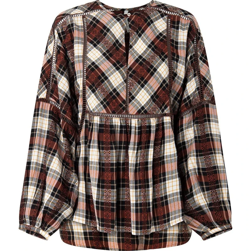 Pepe Jeans Women's Zoe Shirt, Red (Brick), Large - Image 1