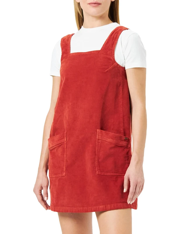 Pepe Jeans Women's Siren Cord Short Sleeve, 262BRICK, XS - Image 1