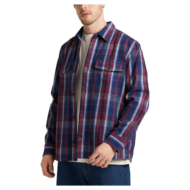 Lee Men's Loose Overshirt Shirt, Velvet Bed, XL