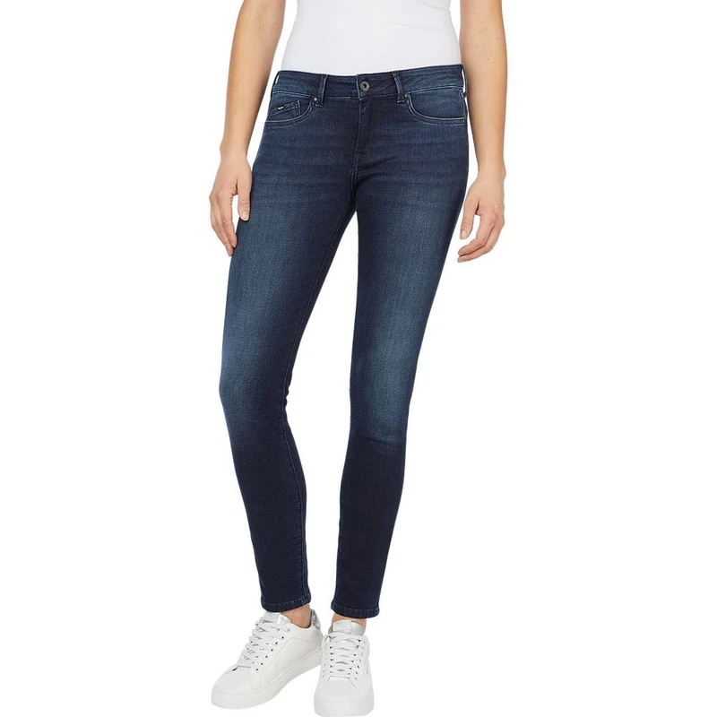 Pepe Jeans Women's Pixie Jeans, Black (Denim-DI6), 24W / 30L