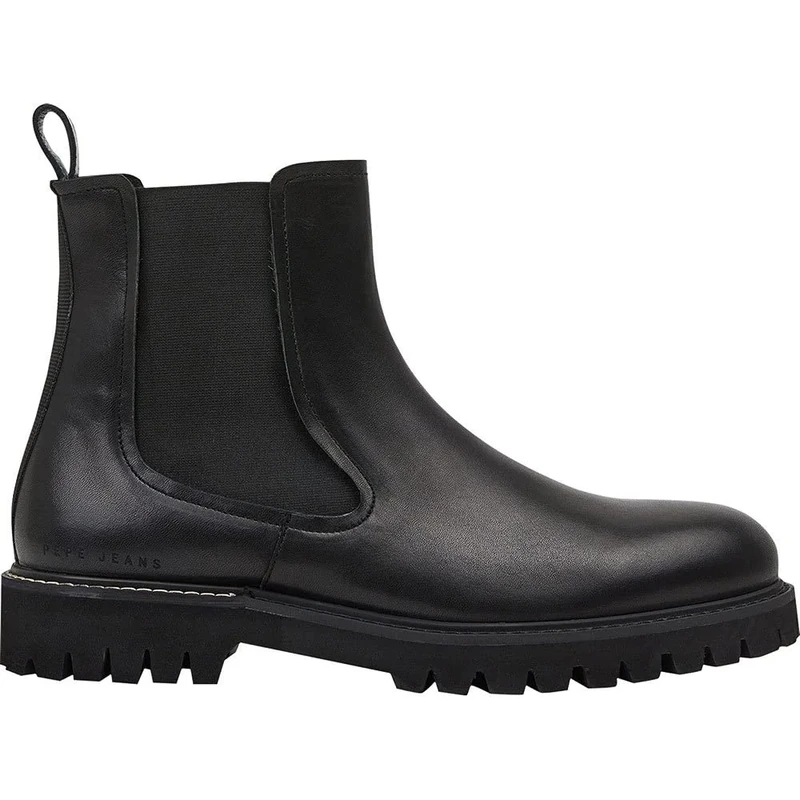 Pepe Jeans Men's Trucker Chelsea M Boots, 999BLACK, 10 UK