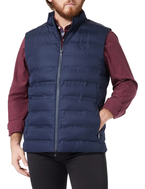 Hackett London Men's Lw Gilet Jacket, navy, M
