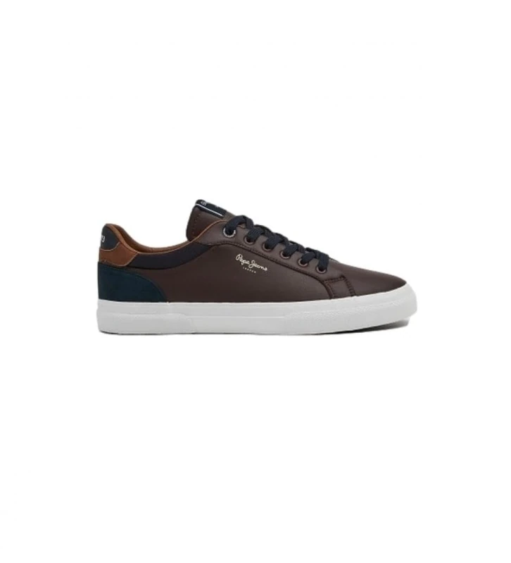 Pepe Jeans Men's Kenton Court M Sneak, Brown (Brown), 10