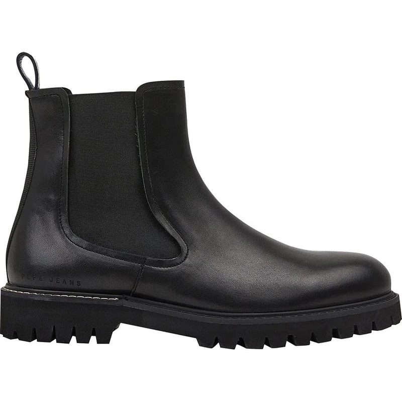 Pepe Jeans Men's Trucker Chelsea M Boots, 999BLACK, 9 UK
