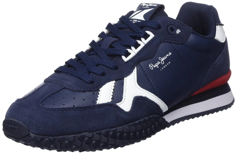 Pepe Jeans Men's Holland Series 1 Winter Trainers, 595navy, 8 UK - Image 1