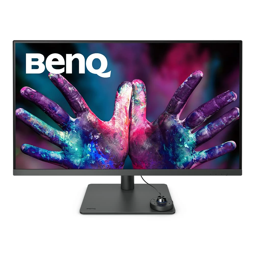 BenQ PD3205U 31.5” 4K Monitor for Mac, UHD, sRGB, Rec.709, HDR10, IPS, AQCOLOR Technology, USB-C, Factory-Calibrated, Color Mode, Darkroom mode, Animation Mode, CAD/CAM Mode, Hotkey Puck G2, KVM