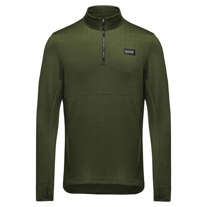 GOREWEAR Everyday Thermo 1/4-Zip Mens, Utility Green, S