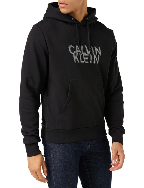 Calvin Klein DISTORTED LOGO HOODIE - Image 1