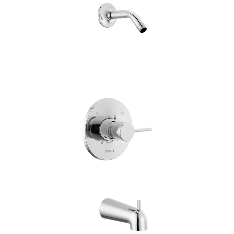 Delta Faucet T14459-LHD-PP Modern Tub & Shower, Chrome
