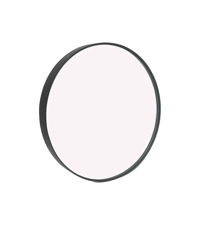 Studio Round Wood Accent Wall Mirror/Vanity Mirror/Bathroom Mirror (50.5 dia x 4 cm, Black)