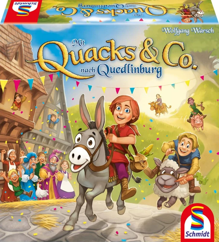 Schmidt Spiele 40630 Mit Quacks & Co. nach Quedlinburg, Children's Game for the Connoisseur Game of the Year 2018