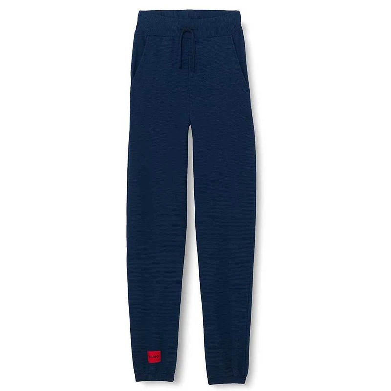 HUGO Women's Ribbed_Pants Casual Trousers, Dark Blue405, M - Image 1