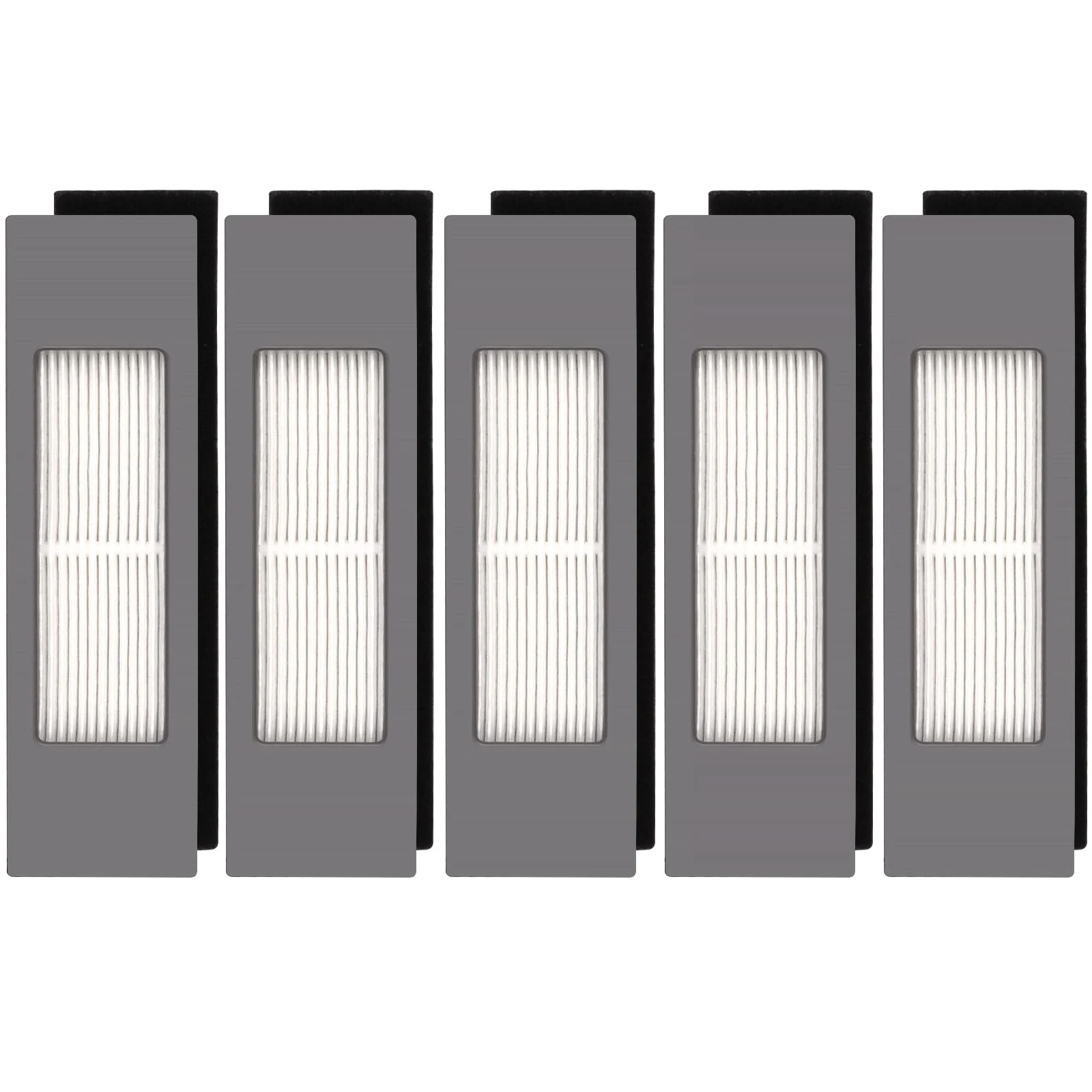 (5 Pieces) N10 HEPA Filter for Robot Vacuum Ecovacs DEEBOT OZMO N10 N10 Plus 920 950 T8 AIVI Max T9 T5 N5 N7 N8+ N8 Pro Plus DX55 DX93 DJ65, Robot Vacuum Cleaner Filter Kit