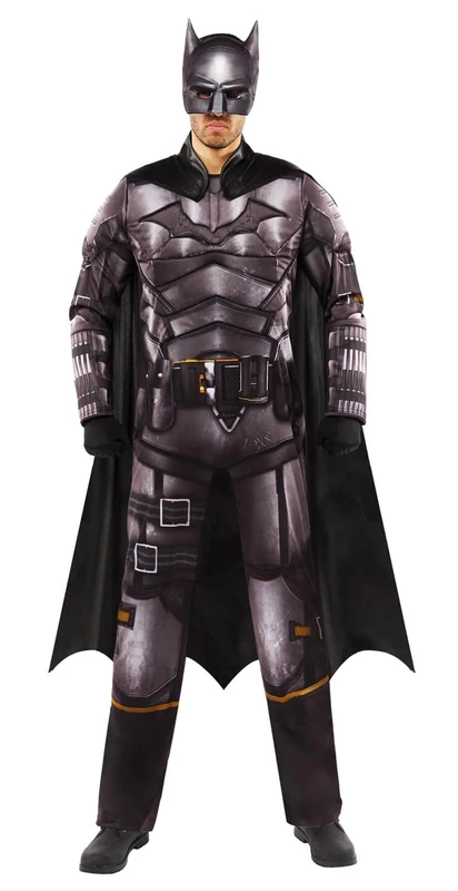 Adults Batman Fancy Dress Superhero Costume Book Day Week Mens Dark Knight (Chest: 46"-50")