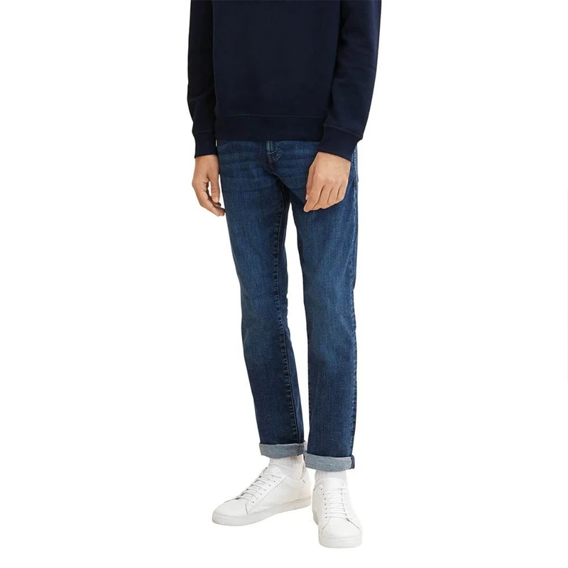 TOM TAILOR Men Jeans 202212 Josh Slim, 10119 - Used Mid Stone Blue Denim, 33W / 34L