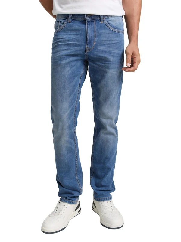 TOM TAILOR Men Jeans 202212 Josh Slim, 10119 - Used Mid Stone Blue Denim (new), 38W / 36L