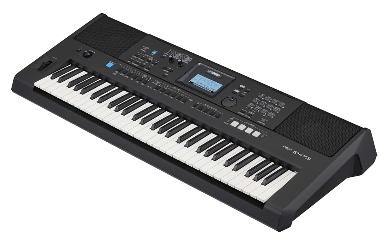 Yamaha PSR-E473 Portable, Versatile Digital Keyboard with 61 Touch-Sensitive Keys, in Black