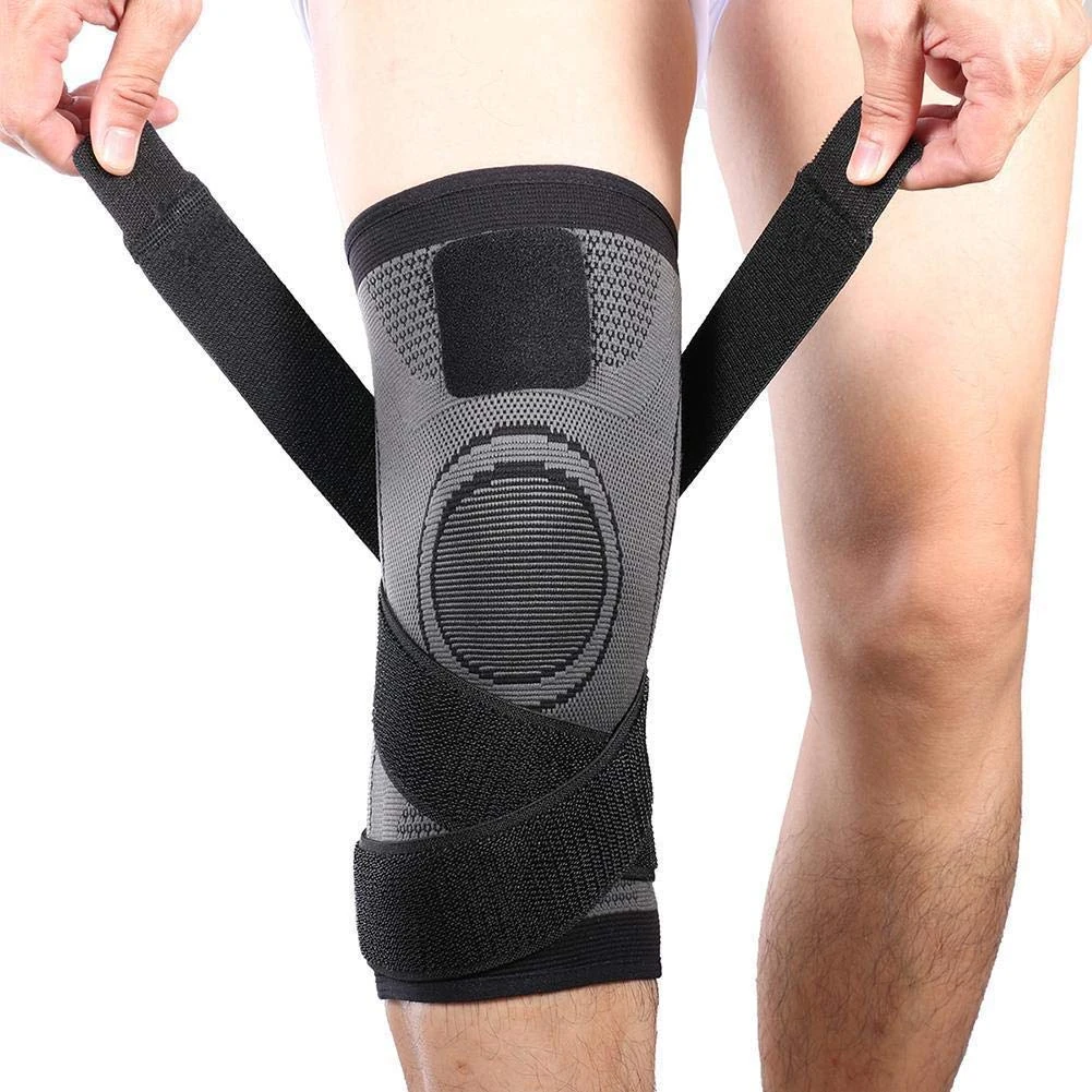 Vitoki Knee Supports for Arthritis Joint Pain 1 Pack, Knee Brace for Men & Women Knee Sleeve for Meniscus Tear ACL Running Workout Basketball Gym Grey 3X-Large