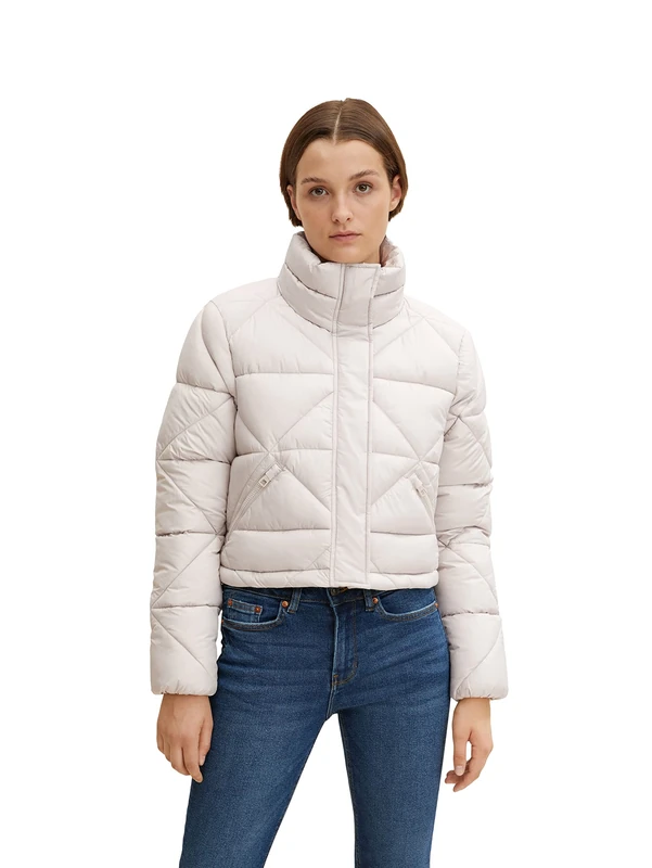 Tom Tailor Denim Women's 1032684 Jacket, 30026-Cloud Grey, XXL