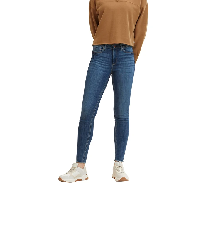 Tom Tailor Denim Women's 20622022 Jona Extra Skinny Jona Extra Skinny Jeans, 10113 - Clean Mid Stone Blue Denim, 22 - Image 1