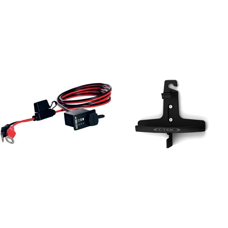 Ctek CTE-56380 Ctek Comfort Indicator Panel Adaptor & 40-006 Mounting Bracket for Chargers, 3.8-5.0 A - Black