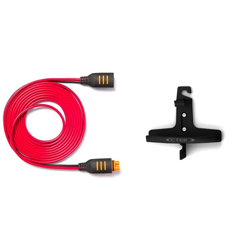 CTEK 40-006 Mounting Bracket for Chargers, 3.8 - 5.0 A - Black & 56 - 304 Connect 2.5M Extension: Extend the Range of Your Charger