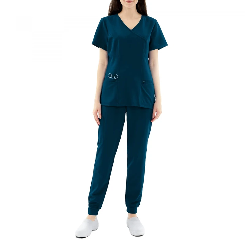MISEMIYA Women's Sanitary Uniforms Mz-0054-0064 Nuring Tunic, Cornflower, L