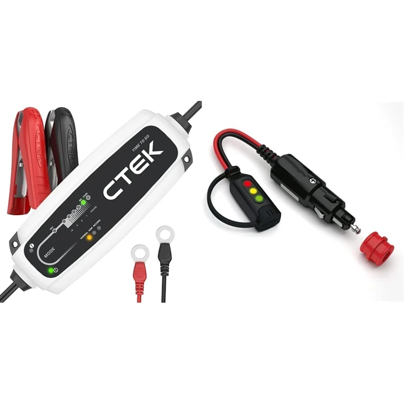 CTEK 40-162 Time To Go Battery Charging Units & 40-165 Battery charge indicator with 12 V Comfort connector 22 cm