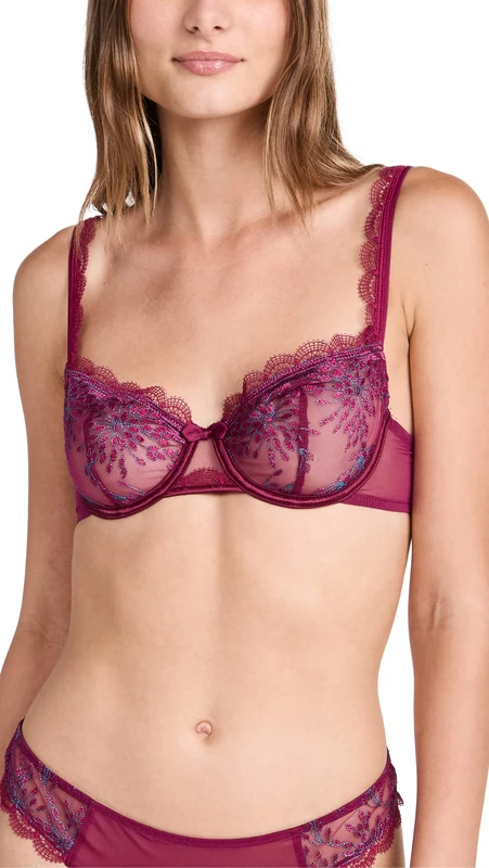 Simone Perele Women's Singuliere Demi Cup, Syrah, 34C