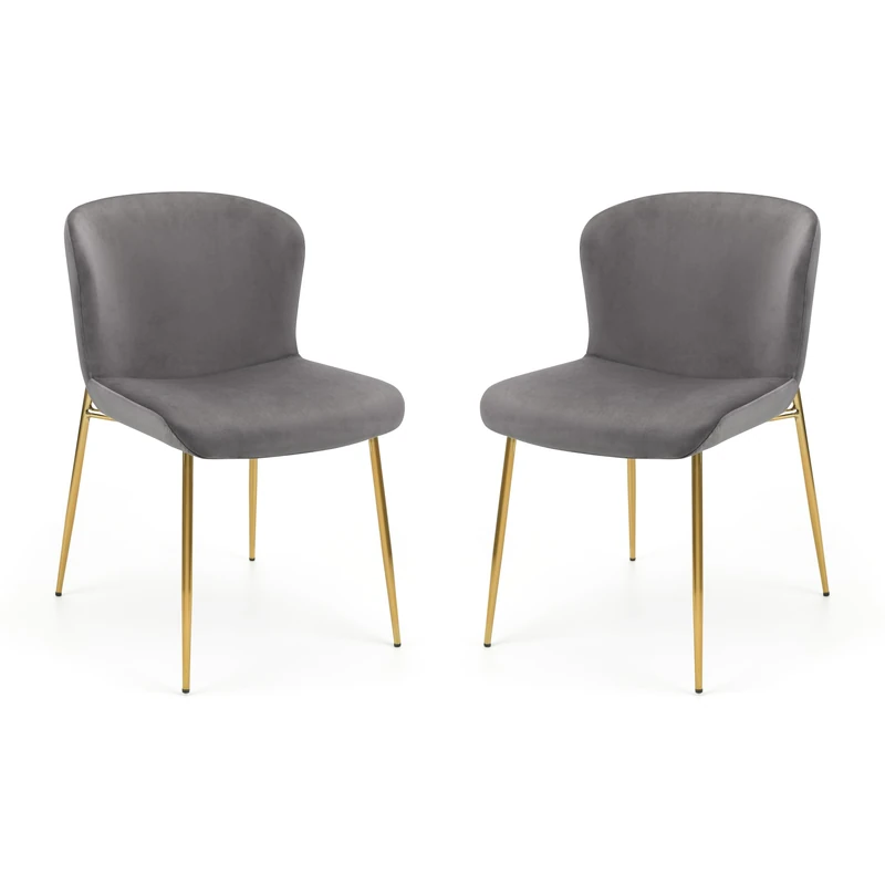 Julian Bowen Set Of 2 Harper Dining Chairs, Grey