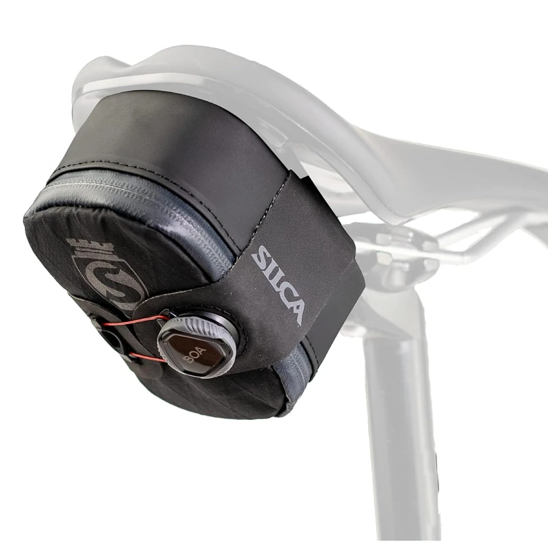 SILCA Mattone Grande Bike Saddle Bag - 0.74L Capacity - Under Seat Bicycle Bag for Road, Gravel, and Mountain Bikes - Easy to Access, Secure, and Durable - BOA Closure & Waterproof Zipper