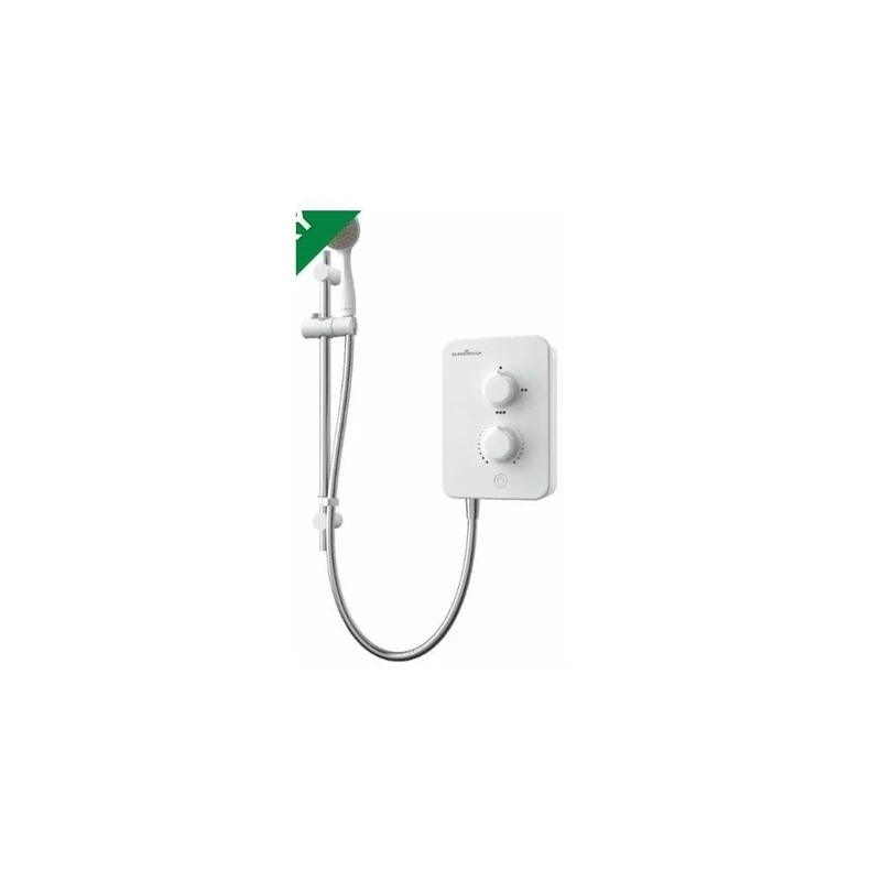 Gainsborough Shower, Stainless Steel, White, 1 - Image 1