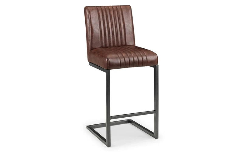 Julian Bowen Set Of 2 Brooklyn Barstools, Brown