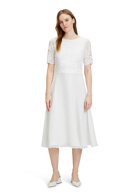 Vera Mont Vera Mont Women's 0113/4825 Dress, Off-White, 18